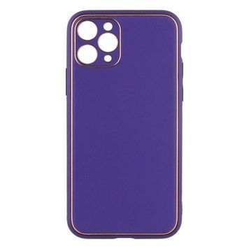 Чохол Leather Gold with Frame для iPhone 11 Pro Purple 207-00354 фото