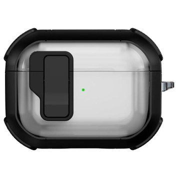Футляр противоударный Locking Button для наушников Airpods Pro Black 203-00419 фото