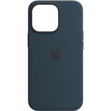 Чехол Silicone Case Full Protective для Apple iPhone 14 Plus (6.7") Abyss Blue 555-04049 фото