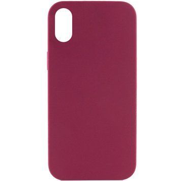 Силиконовый чехол Silk Full Protective для iPhone XR (6.1") Maroon 777-10780 фото