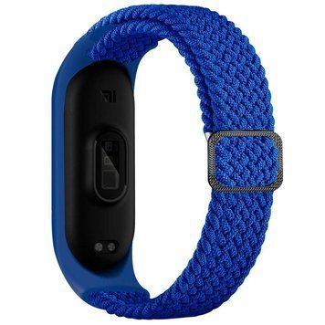 Ремінець для Xiaomi Mi Band 3/4/5/6/7 Elastic Adjustment Blue 212-02463 фото