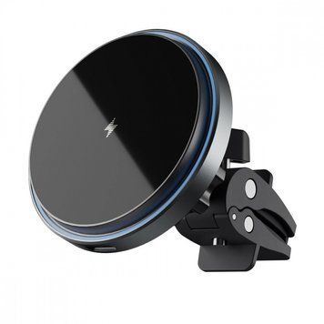 Автодержатель с Беспроводной Зарядкой Proove Magic Circle Pro 15W black 656-02642 фото