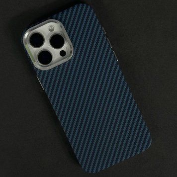 Чохол Elite Carbon Matte BOX Magnetic для iPhone 16 Pro Max Line Blue 208-06350 фото