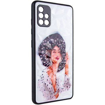 TPU+PC чохол Prisma Ladies для Samsung Galaxy A51 Girl in a hat 777-07298 фото
