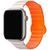 Ремінець BlueO Magnetic Silicone для Apple Watch 42(ser.1-3)/44/45/46/49mm White / Orange 212-01781 фото
