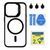 Чохол TPU+PC+Metal Stand Case with MagSafe and Camera Lenses для iPhone 14 Pro Black 214-03673 фото