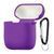 Силіконовий чохол 2,5mm з мікрофіброю для AirPods 1/2 Purple 203-00154 фото