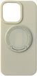 Чехол TPU Back Case Metal Stand with MagSafe для iPhone 15 White