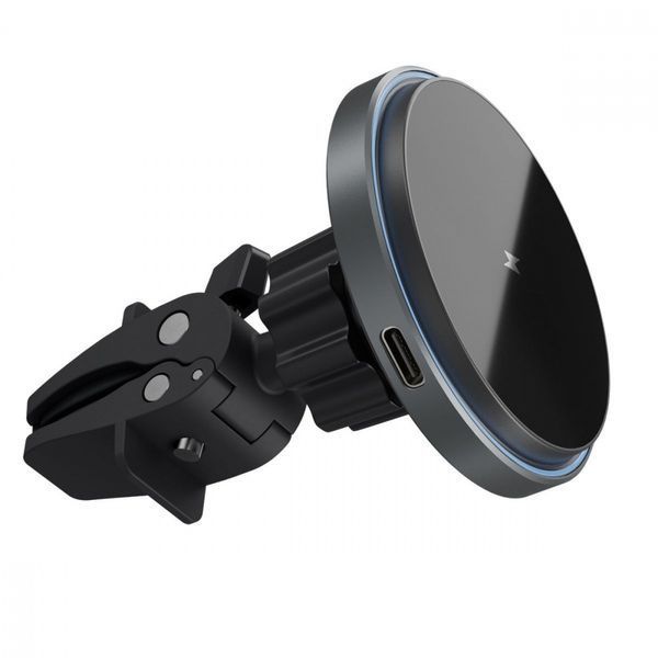 Автотримач з бездротовою зарядкою Proove Magic Circle Pro 15W black 656-02642 фото