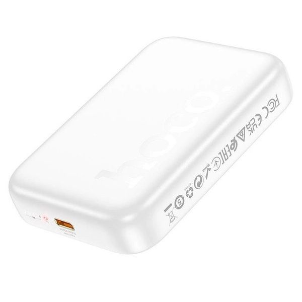 Портативний акумулятор Hoco J117A MagSafe Wireless Powerbank USB Type-C PD20W Білий 216-00064 фото