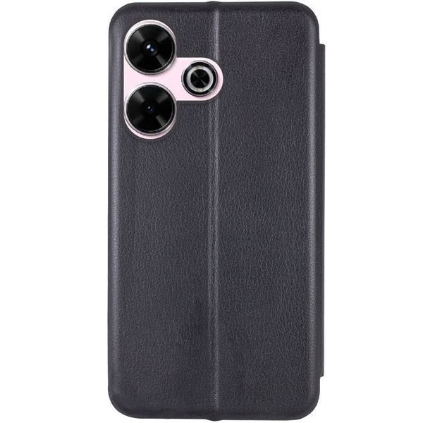 Шкіряний чохол-книжка Classy для Xiaomi Redmi 13 4G / Poco M6 4G Чорний 777-03604 фото