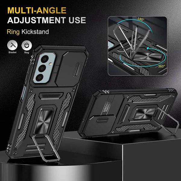 Ударостійкий чохол Camshield Army Ring для Samsung Galaxy A05s Black 777-05033 фото