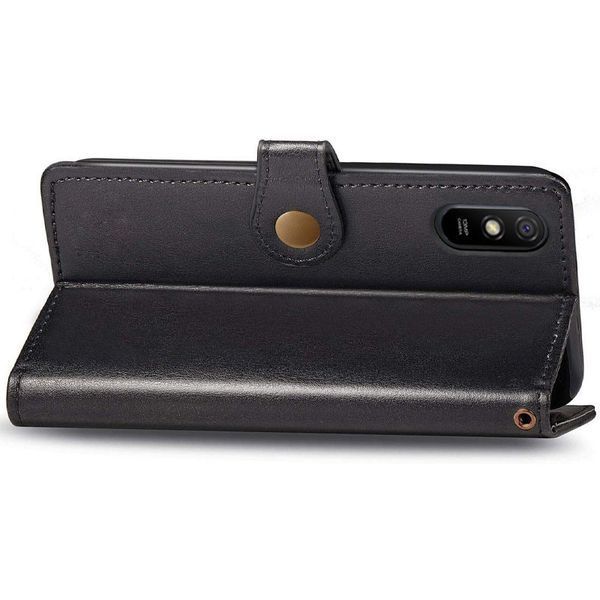 Шкіряний чохол-книжка GETMAN Gallant (PU) для Xiaomi Redmi 9A Black 777-06549 фото