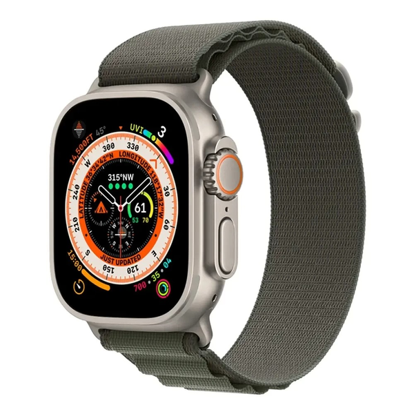 Тканинний ремінець Alpine Loop для Apple Watch 42/44/45/49 mm Military Green 212-00539 фото