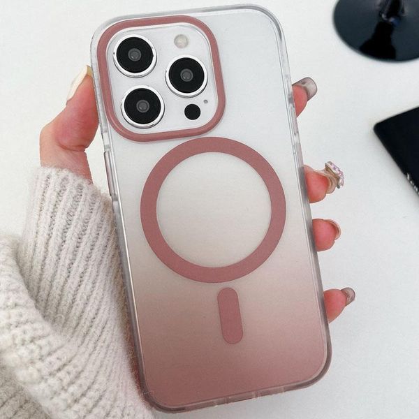 Чохол TPU+PC Phantom with MagSafe для Apple iPhone 16 Pro (6.3") Rose Gold 555-02967 фото