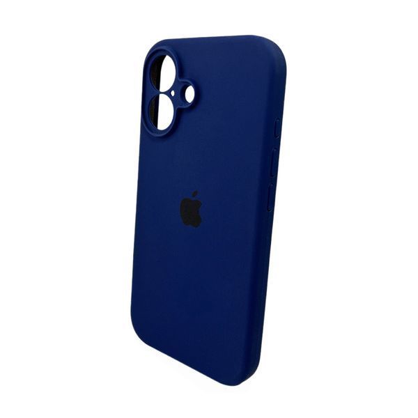 Силіконовий чохол з закритою камерою для iPhone 16 Mid Black 666-05463 фото