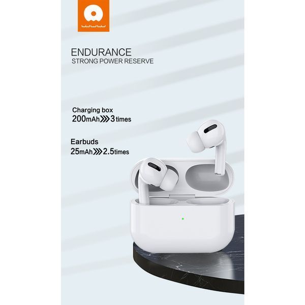 Беспроводные Bluetooth наушники WUW R185 TWS Белые 202-00234 фото