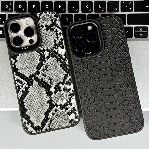 Чохол Kajsa Snake with Magsafe для iPhone 12/12 Pro Black 214-02706 фото