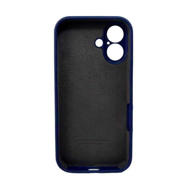 Силіконовий чохол з закритою камерою для iPhone 16 Mid Black 666-05463 фото