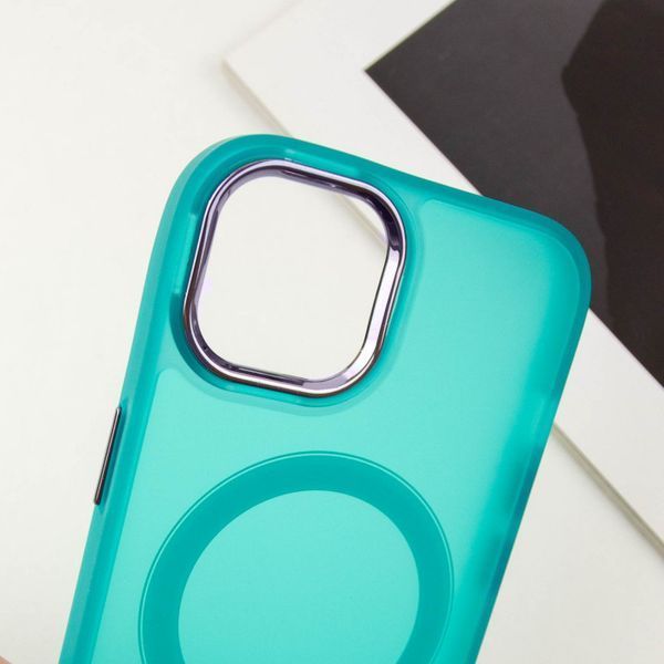 Чохол TPU+PC Lily with MagSafe для Apple iPhone 13 (6.1") Green 214-03627 фото