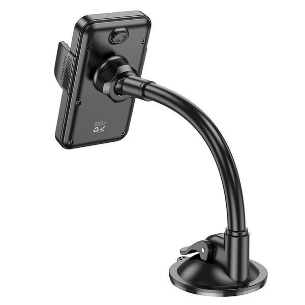 Автодержатель для телефона HOCO H38 Cheetah car holder(windshield) Black 6942007617208 фото