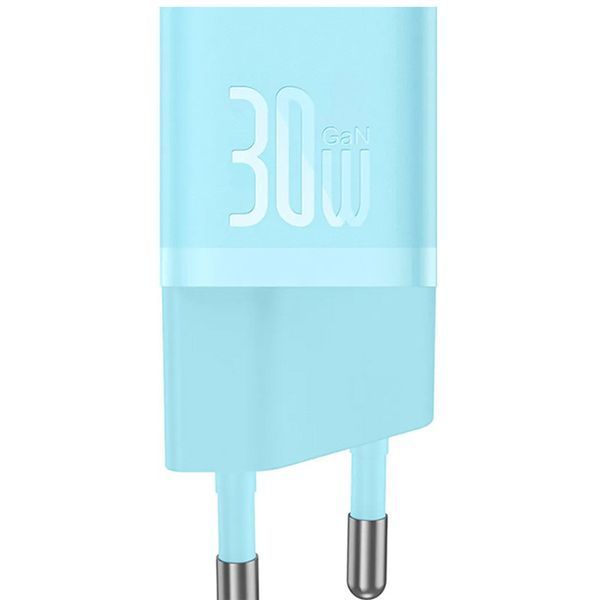 СЗУ Baseus GaN5 Fast Charger mini PD30W (1USB-C) + кабель Type-C to Type-C (P10110902) Galaxy Blue ILSO-00000076503-2 фото