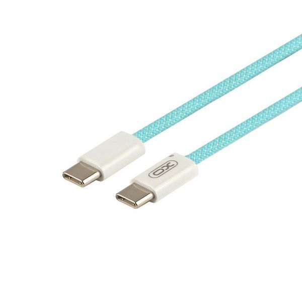Сетевое зарядное устройство XO CE18 1Type-C PD/QC 30W Type-C to Type-C 1m Голубой 209-00356 фото