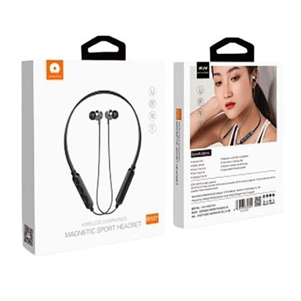 Беспроводные спортивные наушники WUW-R107 black 656-03916 фото