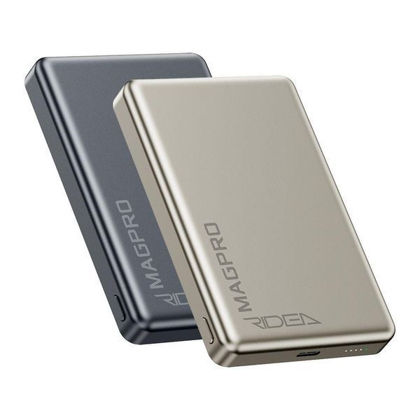 Мобільна батарея Ridea RP-M10 MAGPRO QC/PD 20W, QI 15W with Magnetic 10000mAh Титан 656-01512 фото
