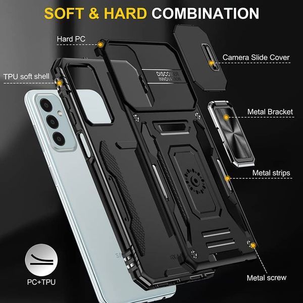 Ударостійкий чохол Camshield Army Ring для Samsung Galaxy A05s Black 777-05033 фото