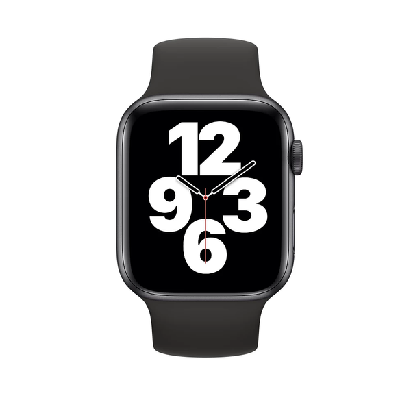 Силиконовый монобраслет для Apple Watch 38/40/41 mm 135 mm Черный 212-00335 фото