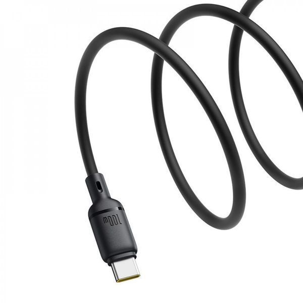 Кабель Baseus Silky Series Fast Charging Type-C to Type-C 100W (2m) Black P10377704113-01 фото
