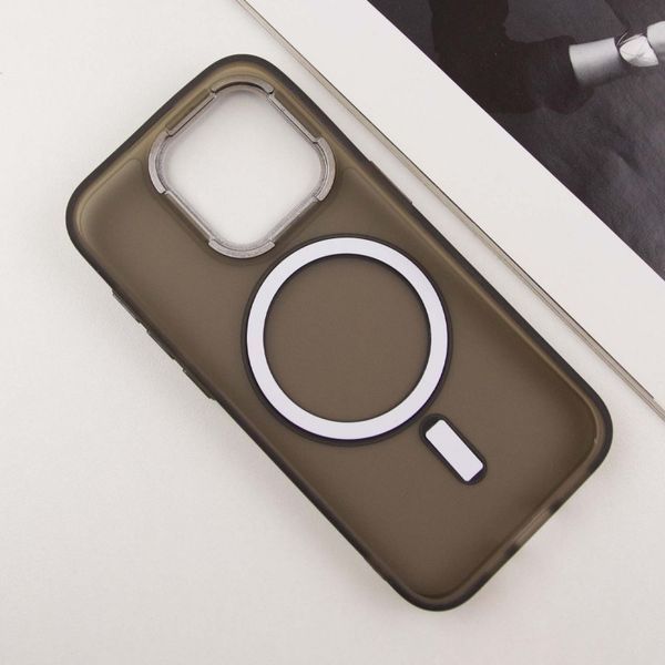 Чохол TPU+PC Lily with MagSafe для Apple iPhone 15 Pro (6.1") Dark Gray 214-03577 фото