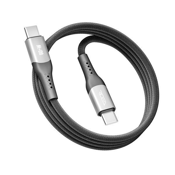 Кабель Ridea RC-US42 UltraStrong Type-C to Type-C 60 W 1.2m Чорний 209-00310 фото