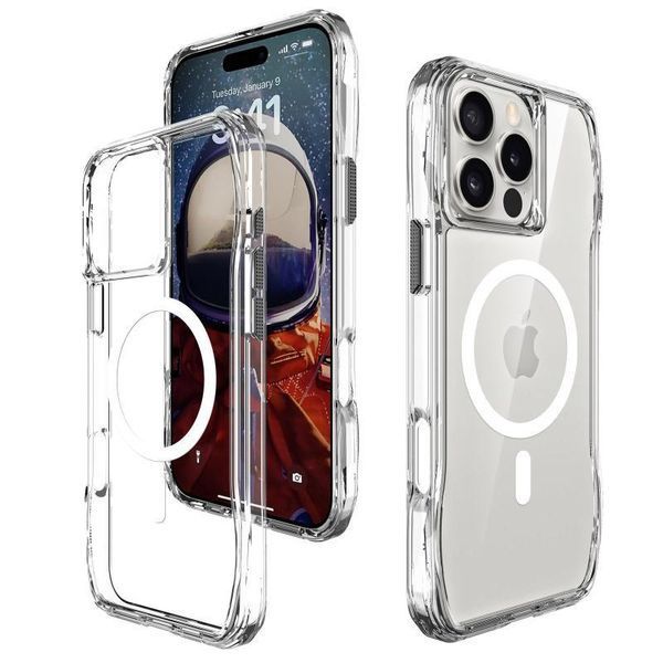 Чохол TPU Space Octagon with MagSafe для Apple iPhone 16 Pro (6.3") Clear 777-09048 фото