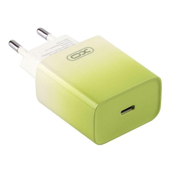 Сетевое зарядное устройство XO CE18 1Type-C PD/QC 30W Type-C to Type-C 1m Голубой 209-00356 фото
