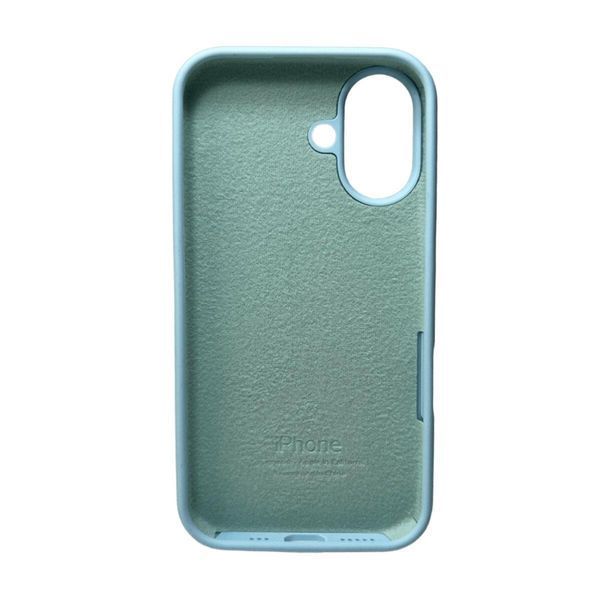 Силіконовий чохол для iPhone 16 Mist Blue 666-01174 фото