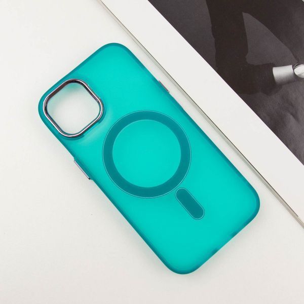 Чохол TPU+PC Lily with MagSafe для Apple iPhone 13 (6.1") Green 214-03627 фото
