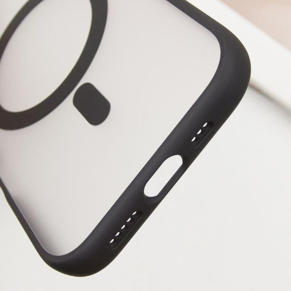 TPU+PC чохол Blueo Skin Friendly Frosted with MagSafe для Apple iPhone 16 Pro Max (6.9") Black 777-07927 фото