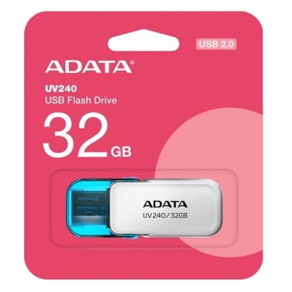 Флеш-накопичувач ADATA USB 2.0 AUV 240 32Gb White AUV240-32G-RWH фото