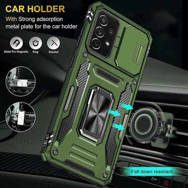 Ударостійкий чохол Camshield Army Ring для Samsung Galaxy A53 5G Army Green 777-05133 фото