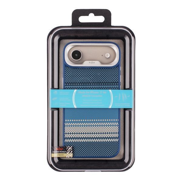 Чохол Kajsa Resort Collection Gradient Stripe with MagSafe для iPhone 17 Air Blue O-Ring 2020000507536 фото