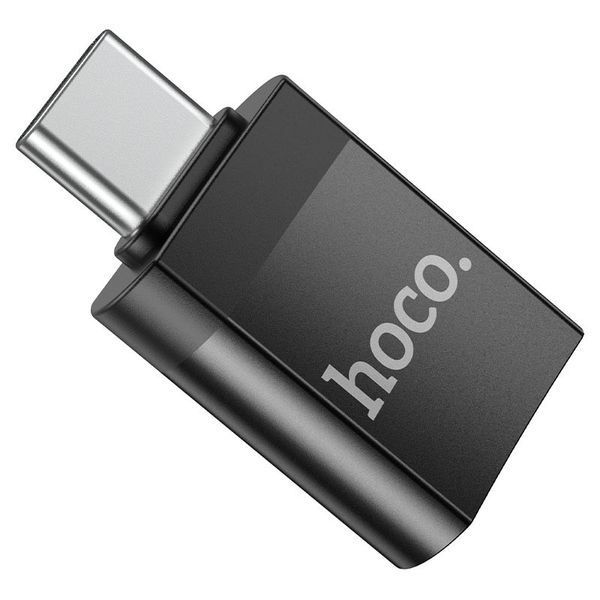 Перехідник Hoco UA17 Type-C Male to USB Female USB3.0 Чорний ILSO-00000055827-1 фото