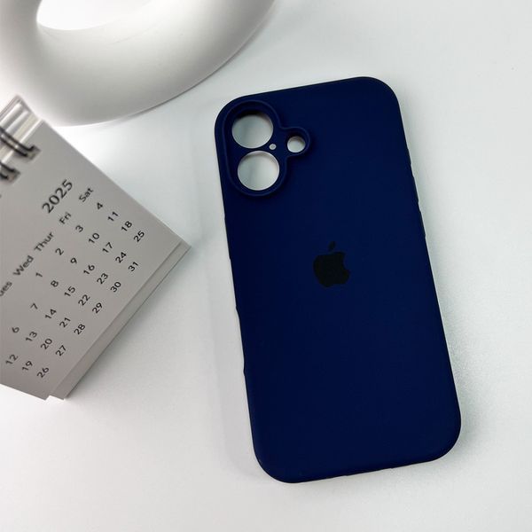 Силіконовий чохол з закритою камерою для iPhone 16 Mid Black 666-05463 фото