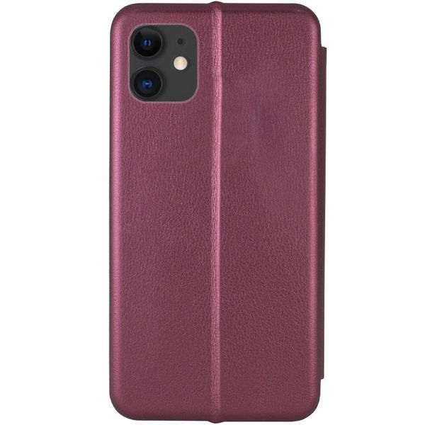 Кожаный чехол-книжка Classy для Apple iPhone 13 (6.1") Бордовый 208-05315 фото
