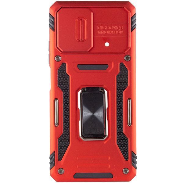 Ударопрочный чехол Camshield Army Ring для Xiaomi Poco X5 5G / Note 12 5G Red 777-05083 фото