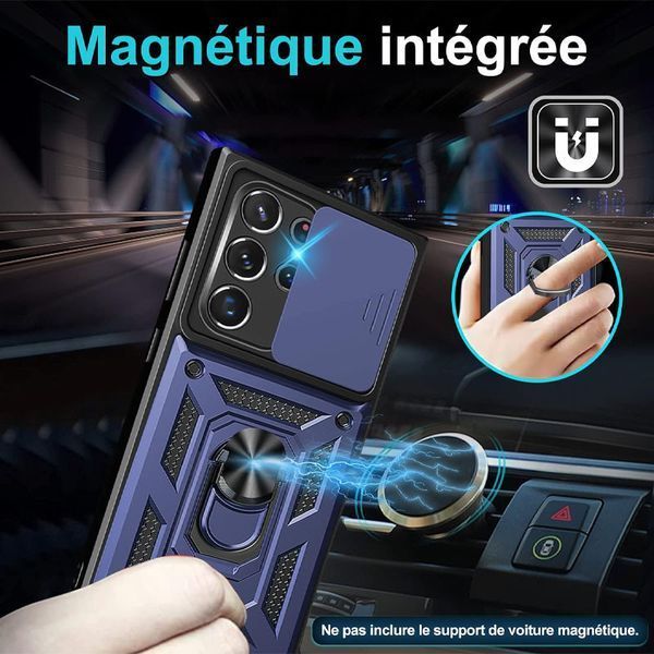 Ударостійкий чохол Camshield Serge Ring для Samsung Galaxy S25 Ultra Blue 777-04314 фото