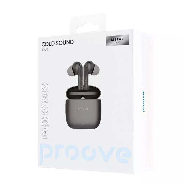 Бездротові навушники Proove Cold Sound 2 TWS ENC Темно-сірі 202-00331 фото