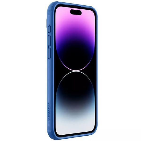 Карбонова накладка Nillkin CamShield Pro для Apple iPhone 15 Pro (6.1") Blue 777-08130 фото