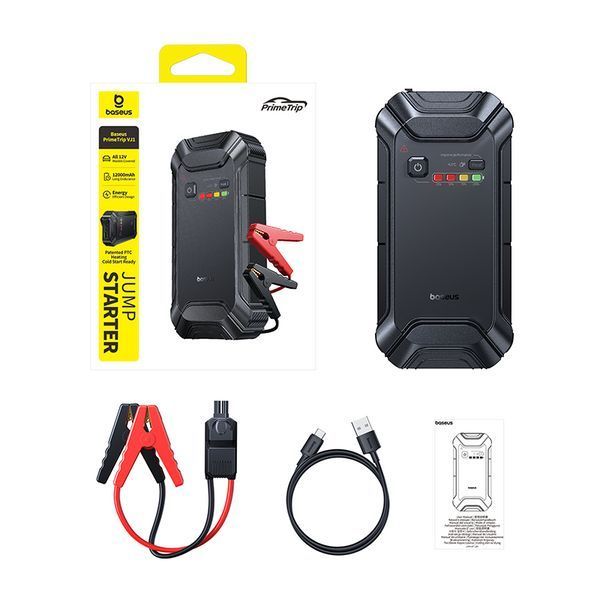 Автомобильное пуско-зарядное устройство Baseus PrimeTrip VJ1 Jump Starter 12000mAh C0119400 фото
